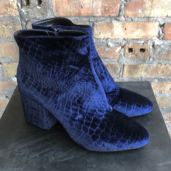 French Connection Shoes - French connection velvet booties - NEW